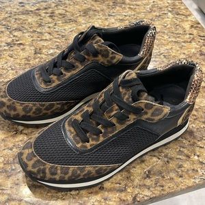 Veronica Beard animal print sneakers